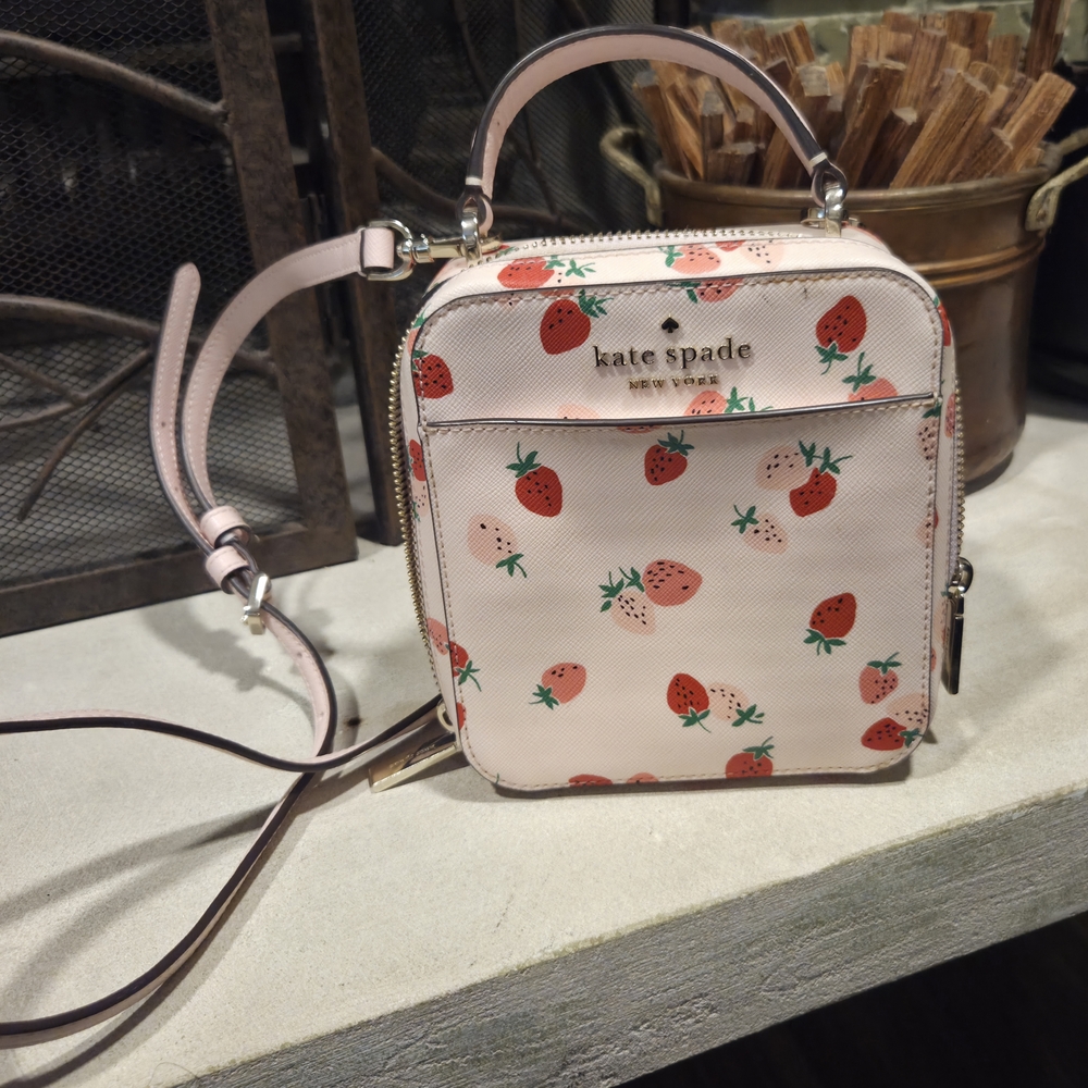 Kate Spade Small Crossbody Limited Edition Daisy Wild Strawberries Vanity Bag